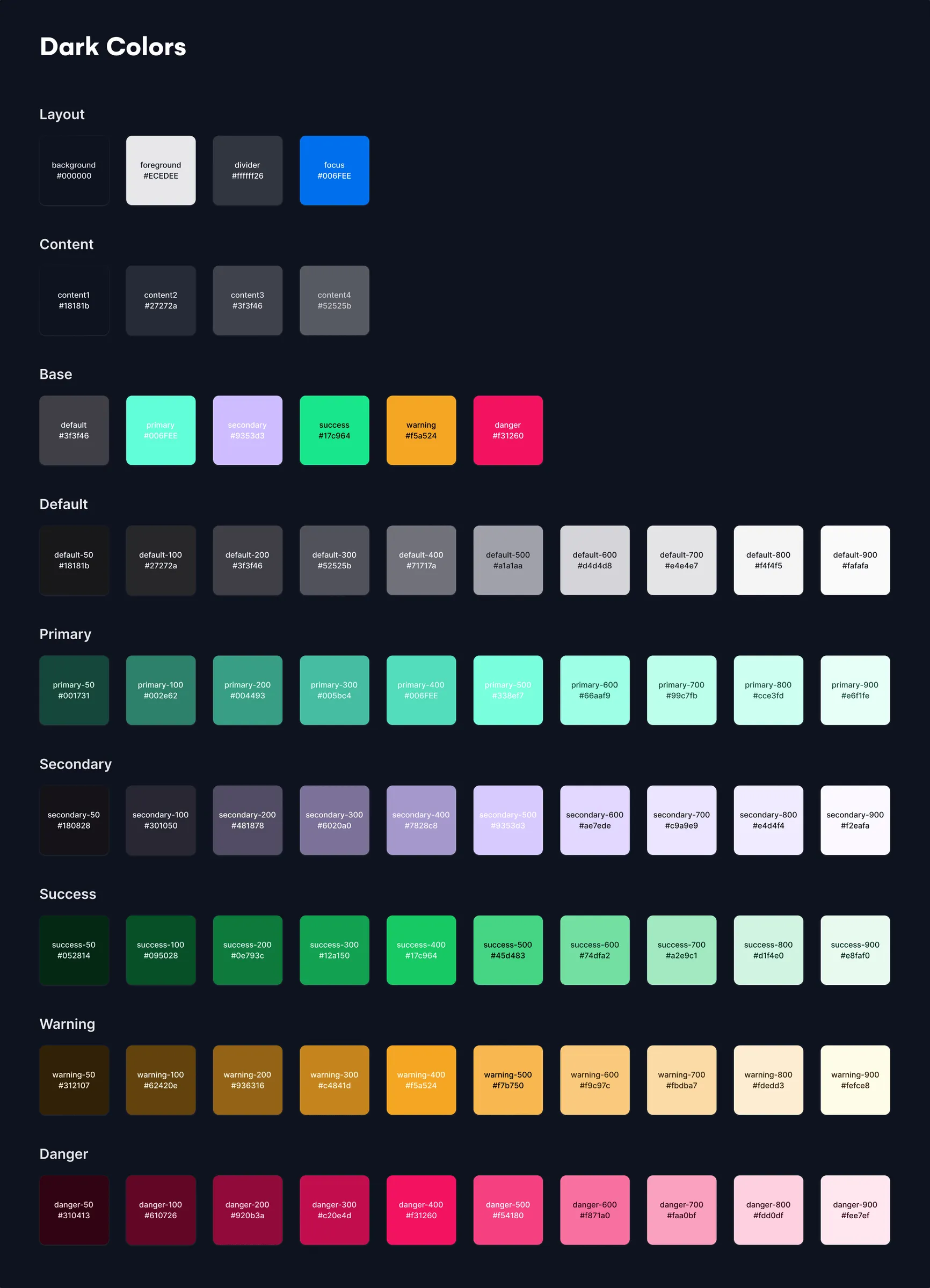color pallet